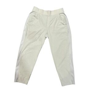 Athleta Brooklyn Pants Cream 8 Petite Stretch Athleisure Commute Travel